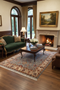 Hand-Knotted Sultanabad Vegetable-Dyed Wool Rug, 4' 10" x 6' 8"