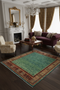 Hand-Knotted Vegetable Dye Kazak Rug from Pakistan, size 4' 7" x 6' 10"