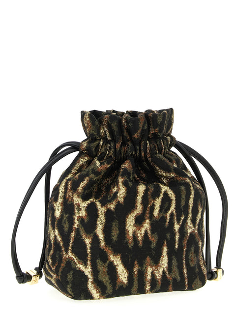 Ganni Metallic Bou Bucket Pouch