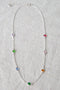 Silver Pop of Color Necklace