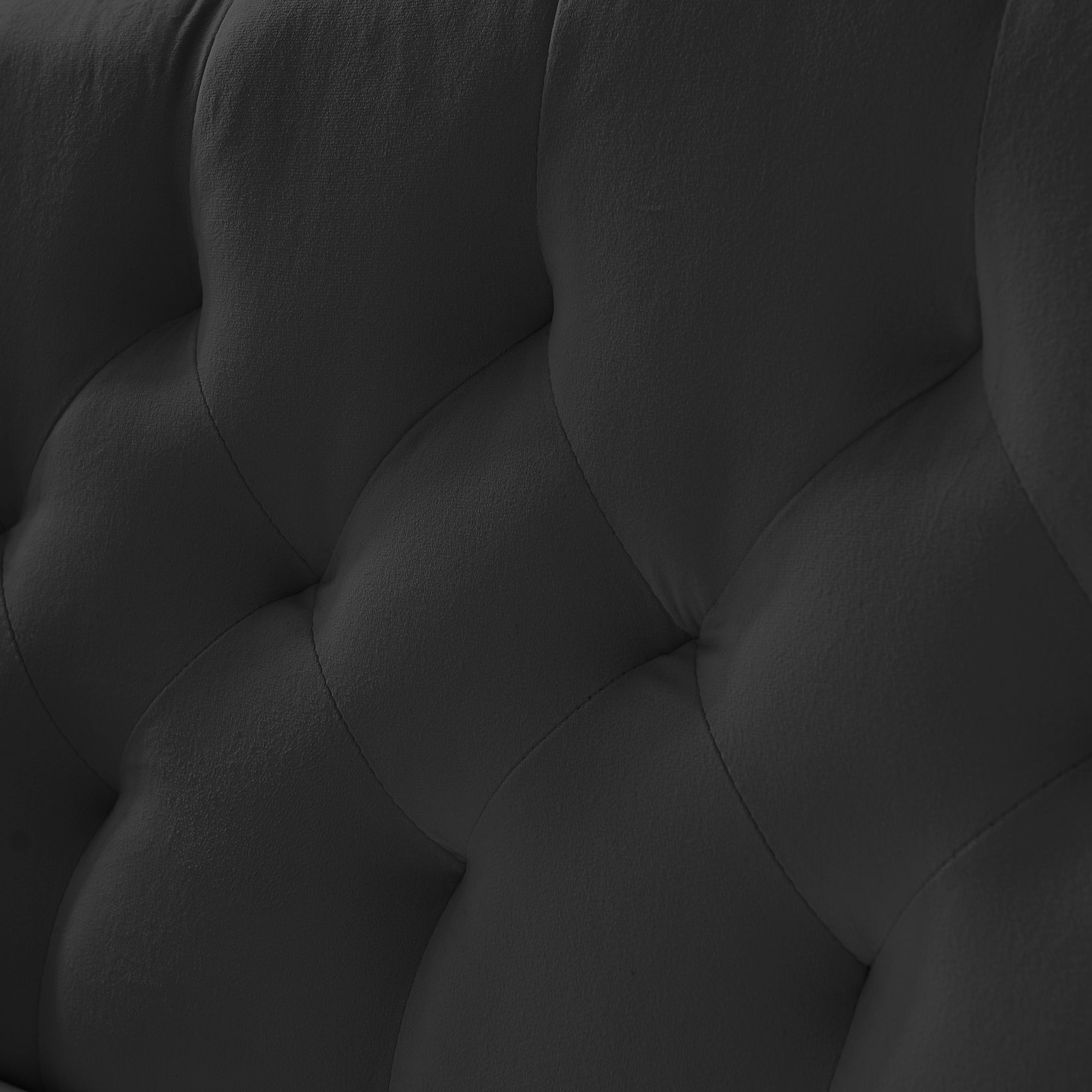 BLACK 2 SEATER SOFA