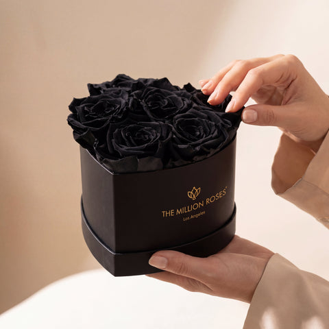 Baby Heart Black Box | Black Roses
