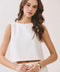 Back Bow Ties Sleeveless Crop Top