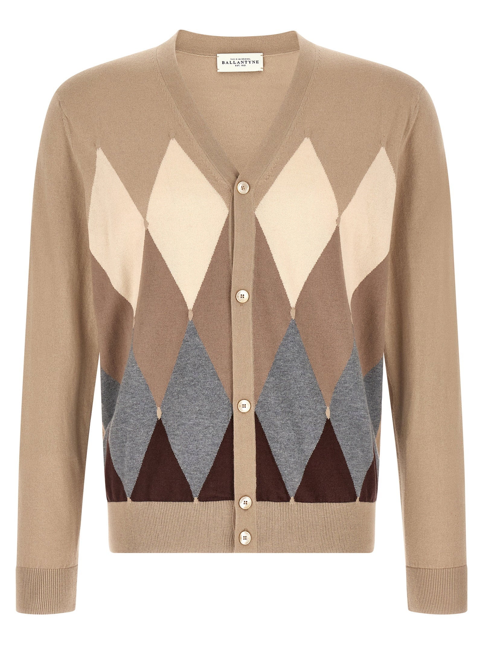 Ballantyne Cardigan Argyle
