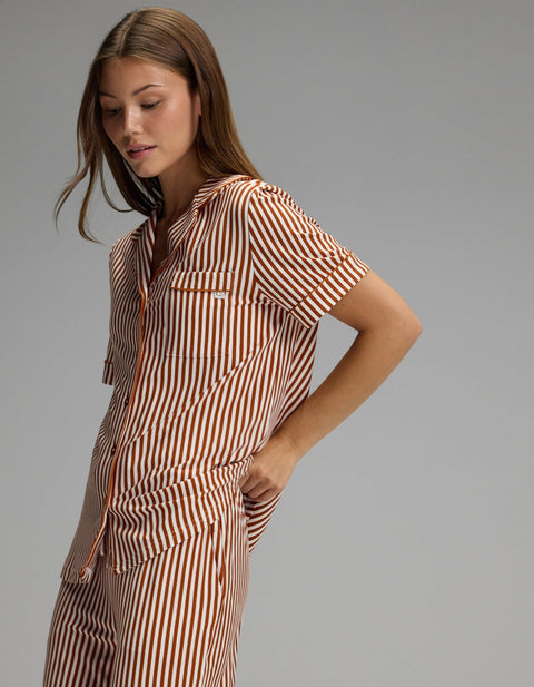 Women's Bamboo Stretch-Knit Short Sleeve Pajama Top (Collective)