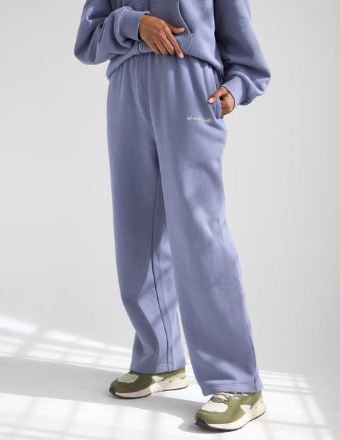 Basics Plum Wide Leg Sweatpant