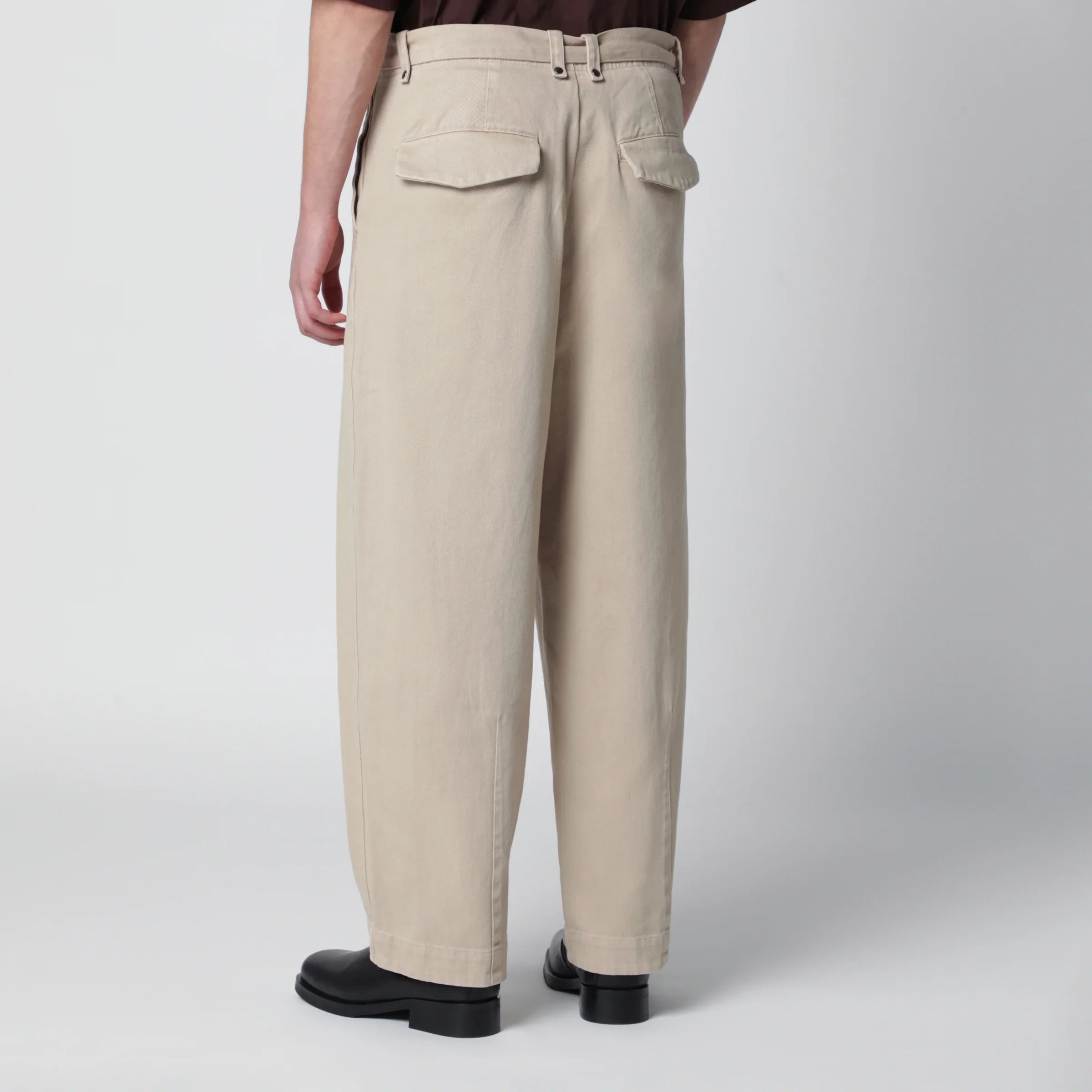 Beige Cotton Chino Trousers for Everyday Comfort