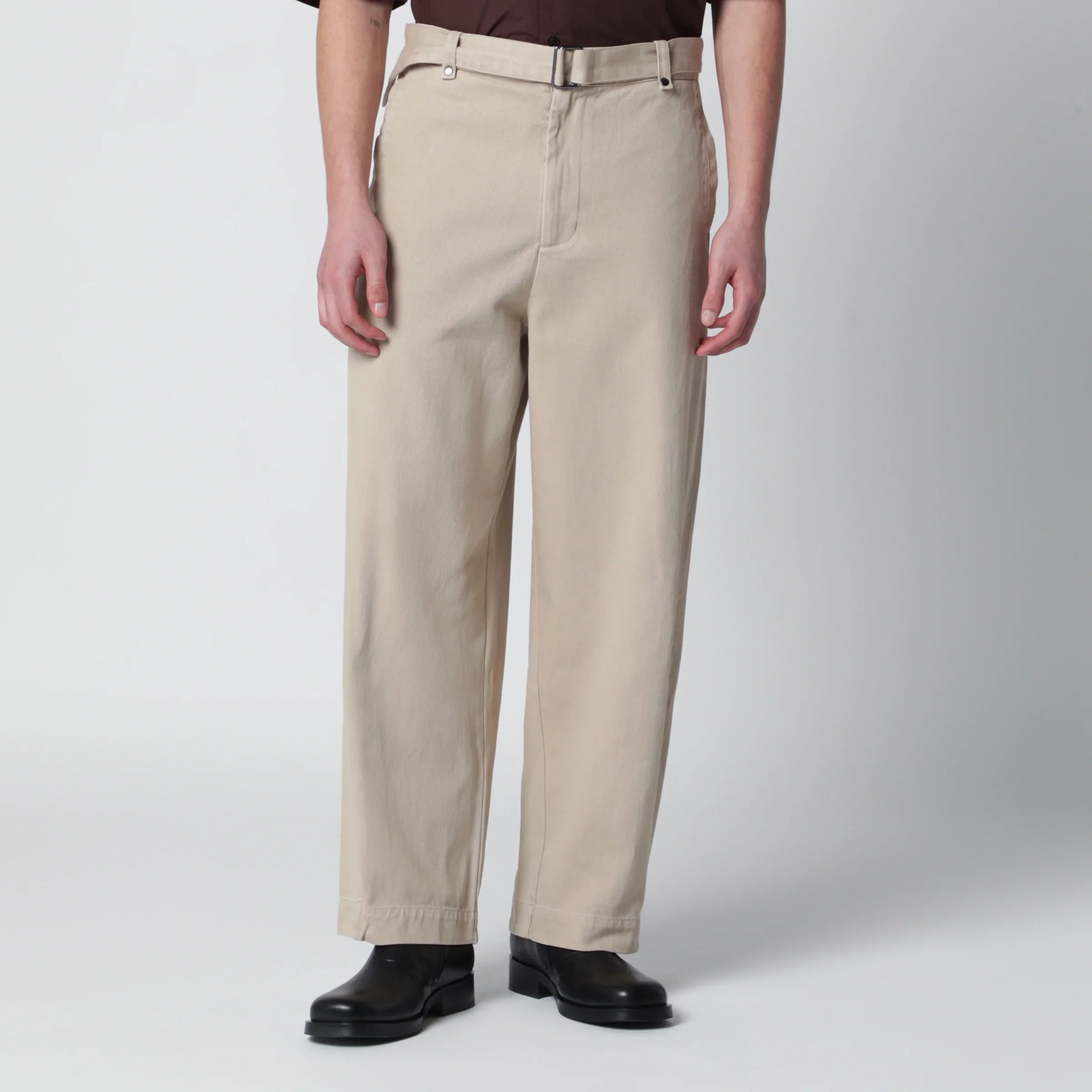 Beige Cotton Chino Trousers for Everyday Comfort