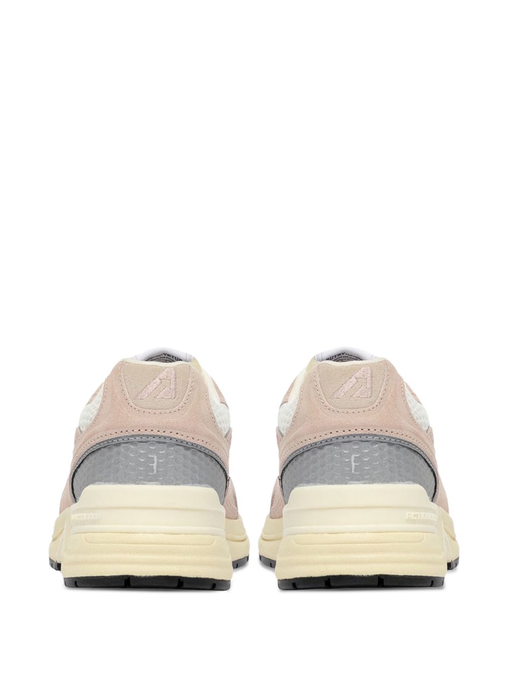 Beige Suede Mesh Sneakers for Breathable Comfort