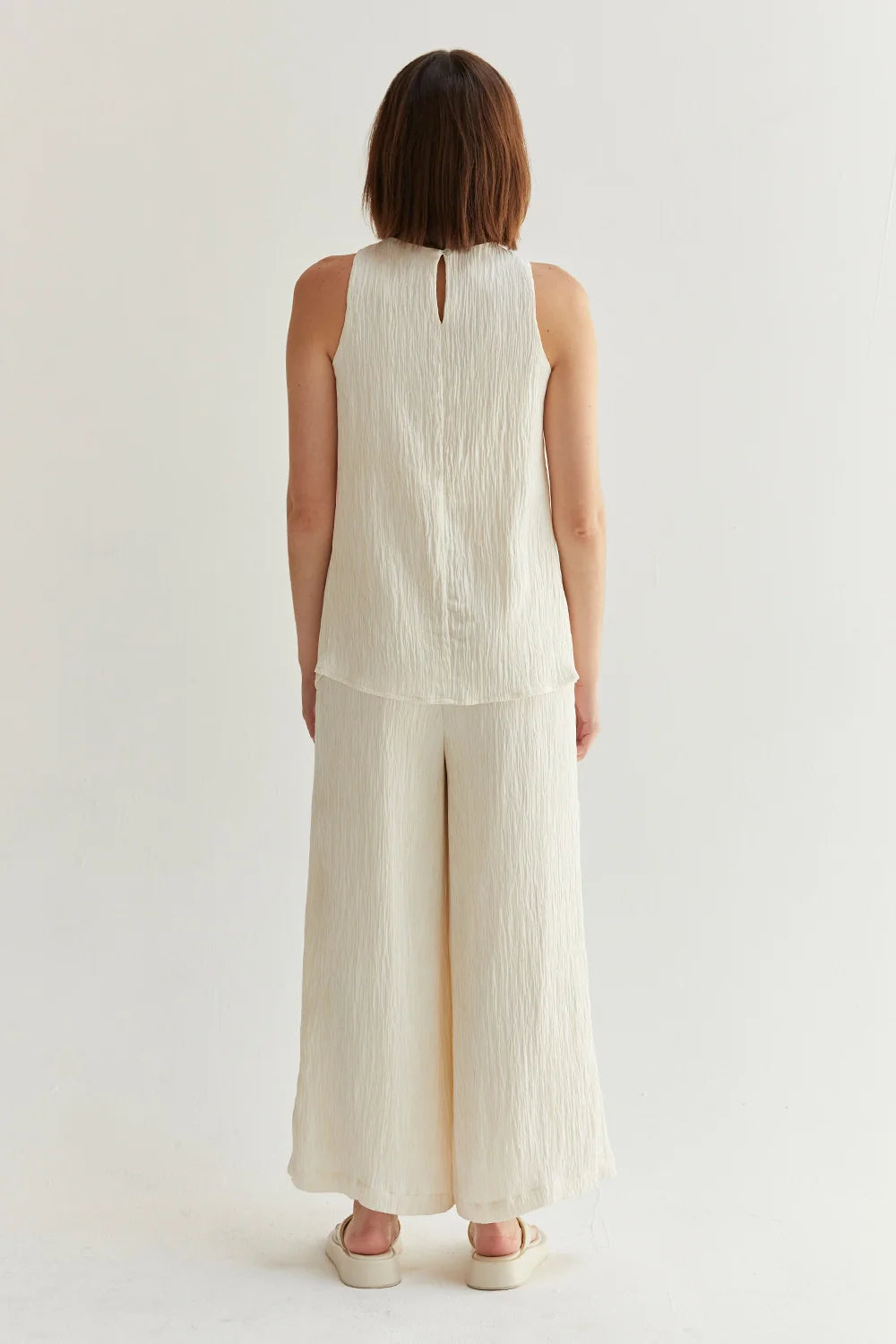 Bella Halter Crossover Two-Piece Set