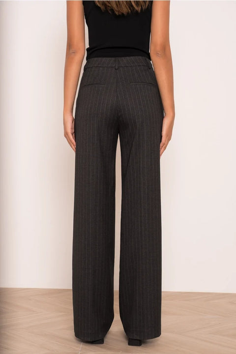 Billie Striped Straight-Leg Trousers