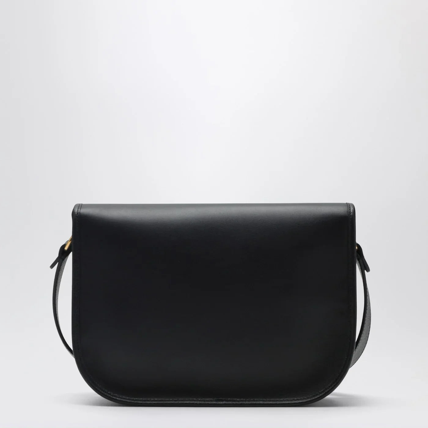 Black Calfskin Leather Crossbody Bag for Everyday Use