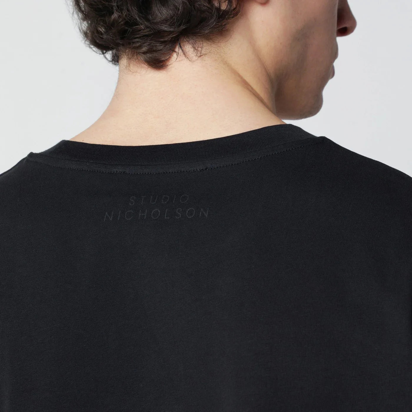 Black Cotton Jersey T-Shirt for Everyday Comfort