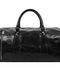 Black Leather Duffel Bag, Travel Bag - Wise Children