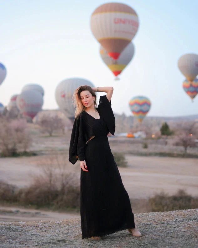 Black Maxi Cotton Dress