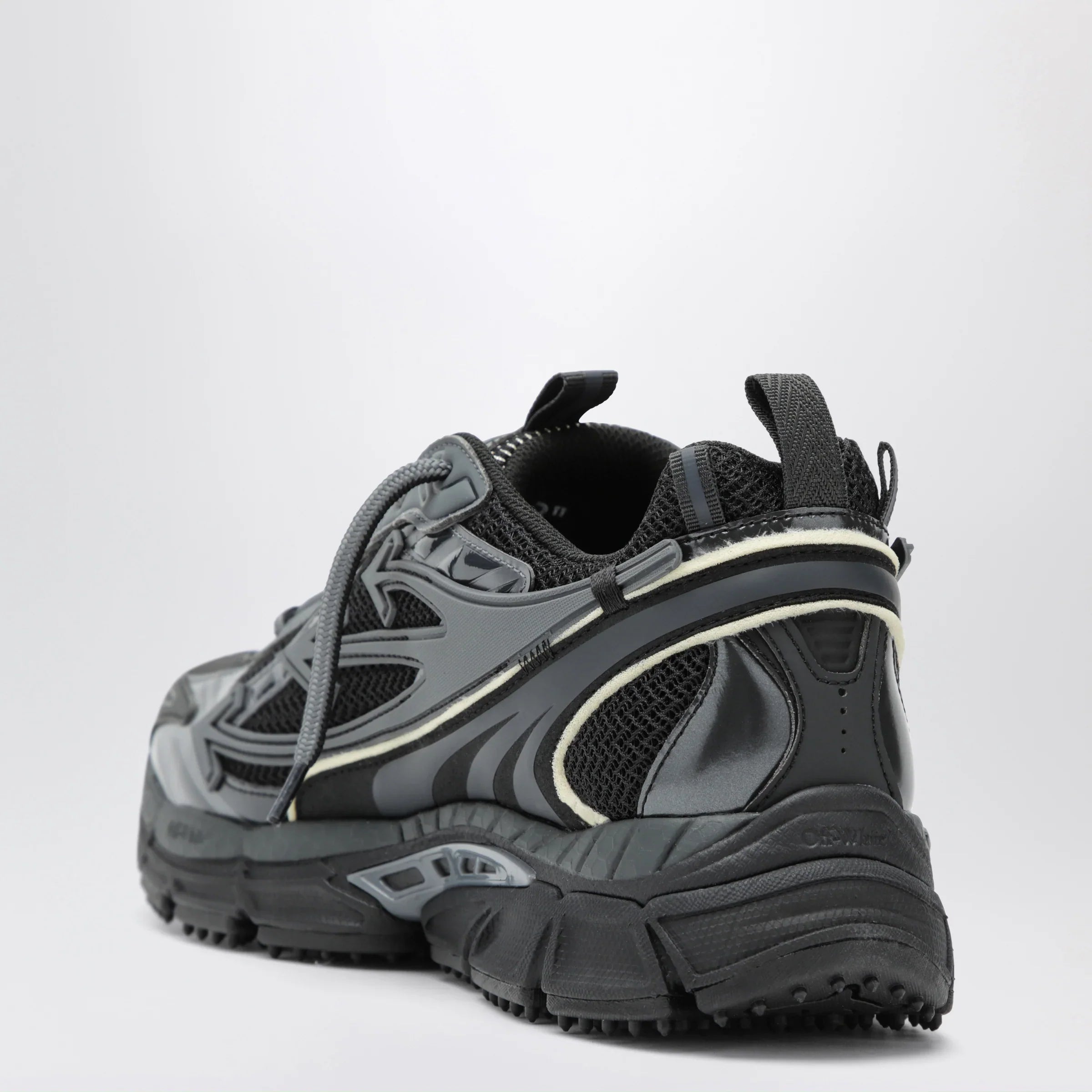Black Mesh Synthetic Leather Sneakers for Comfort and Breathability