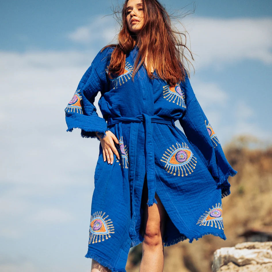 Blue Evil Eye Robe