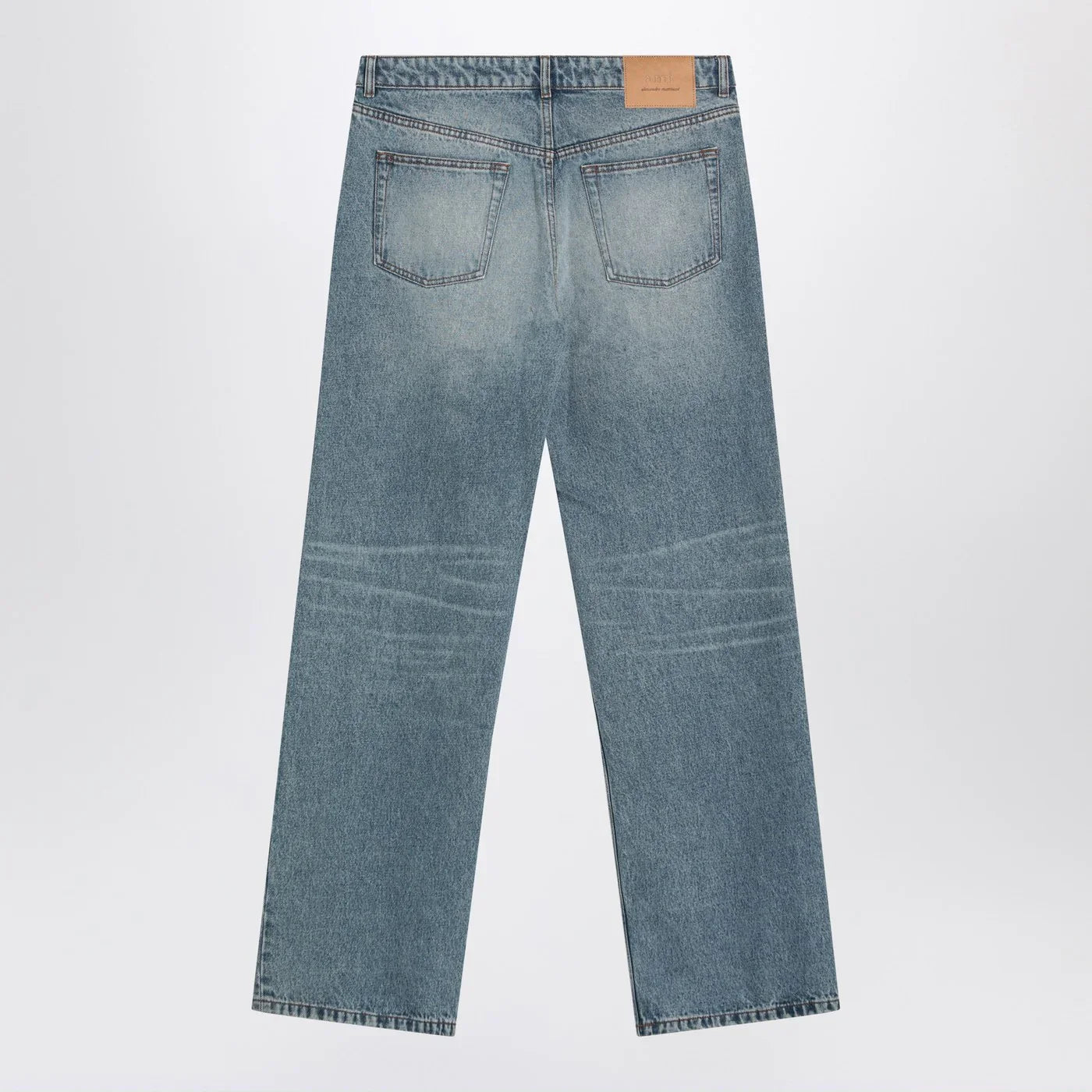 Blue Washed Cotton Denim Jeans for Everyday Comfort