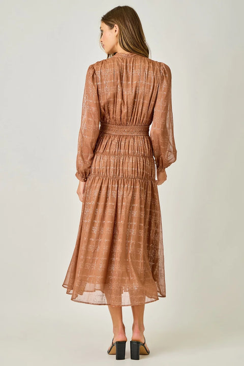 Bow Tie Chiffon Women’s Dress Elegant Lightweight Design