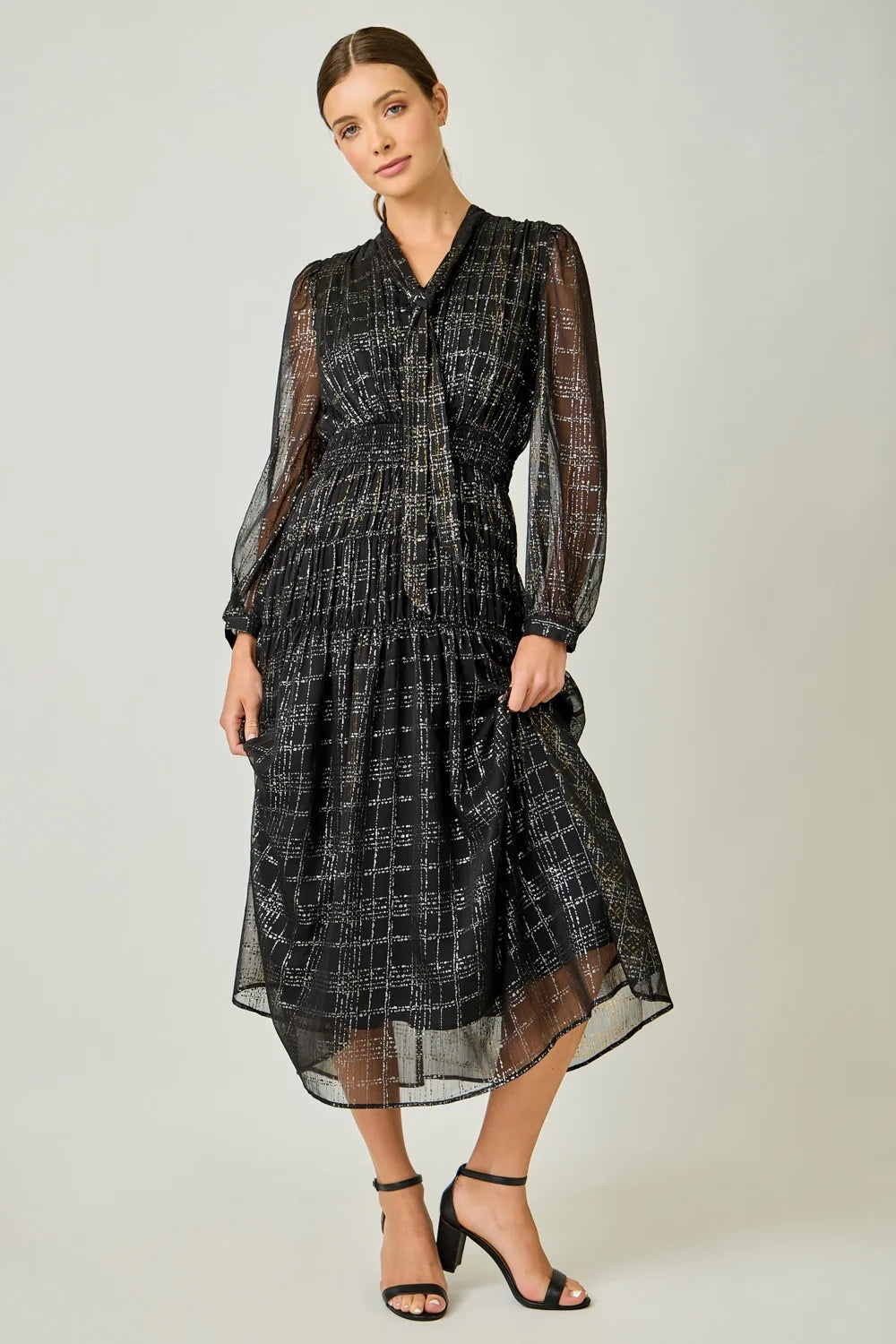 Bow Tie Chiffon Dress