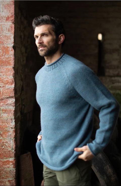 British Wool Fisherman's Crew Neck Jumper