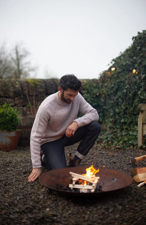 British Wool Fisherman's Crew Neck Jumper