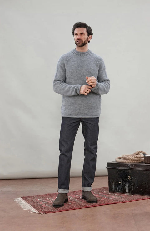 British Wool Fisherman's Crew Neck Jumper