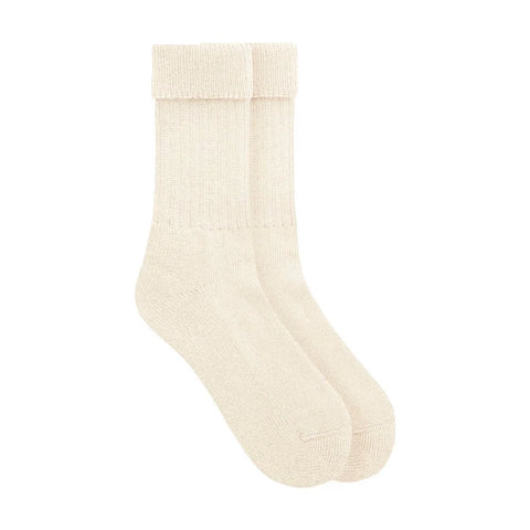 British Wool Hiking Socks Cream