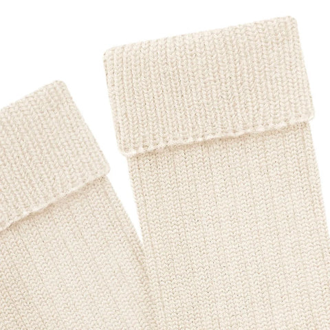 British Wool Hiking Socks Cream