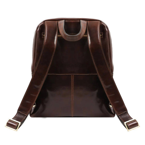 Brown Leather Backpack - A Bend in the River Brown