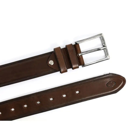 Brown Leather Belt - North and South