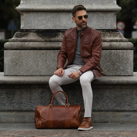 Leather Duffel Bag - Wise Children