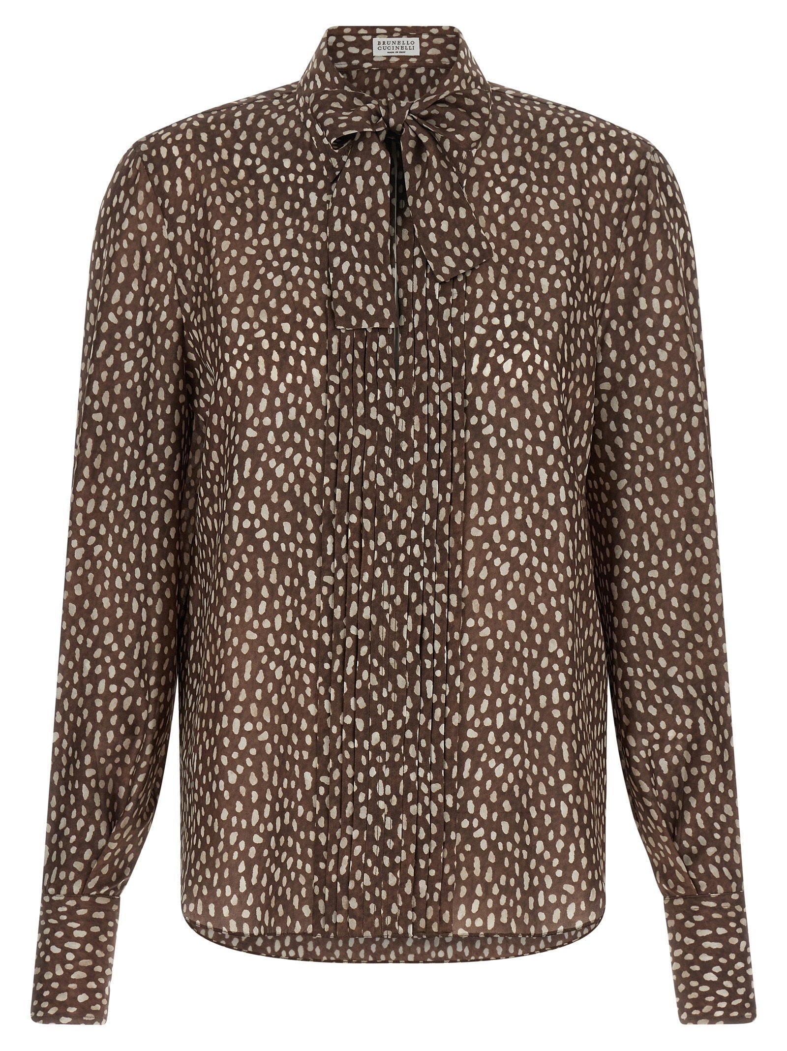 Brunello Cucinelli Lavallière Collar Shirt