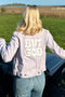 But God Cropped Denim Jacket