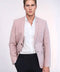 Patched Light Pink Blazer - Wessi