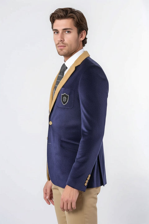 Purple Velvet Men's Jacket | Wessi
