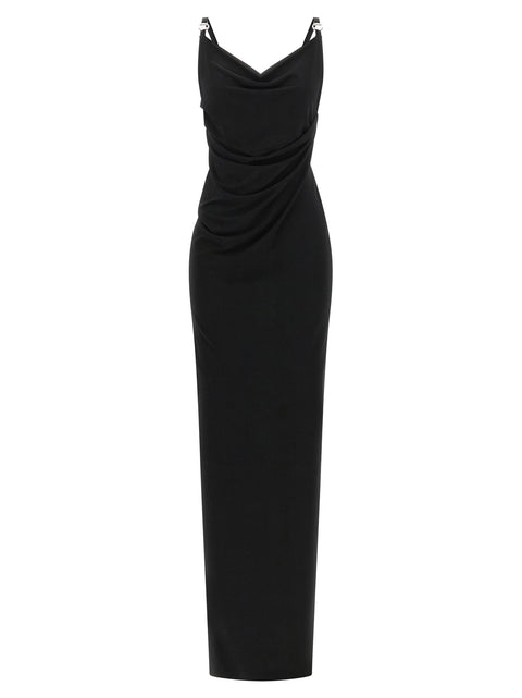 Coperni Metallic Logo Dress