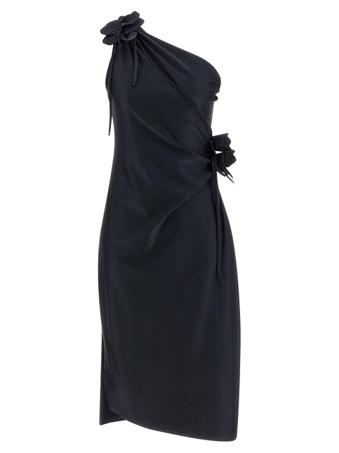 Coperni Asymmetric Mini Flower Dress