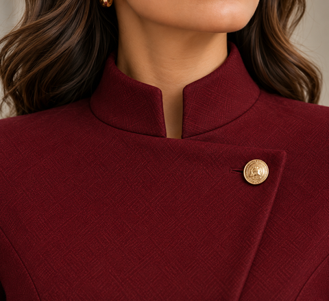 ASYMMETRICAL TAILORED BLAZER
