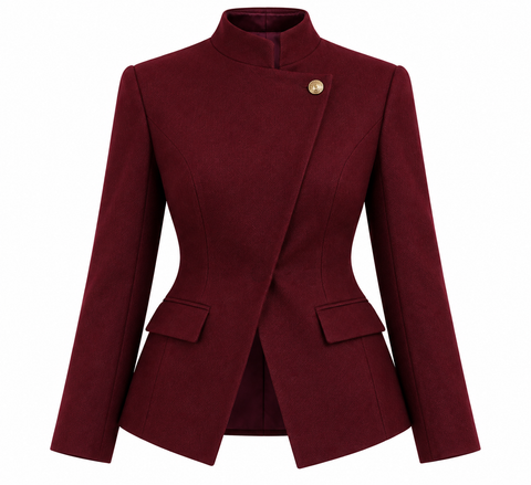 ASYMMETRICAL TAILORED BLAZER