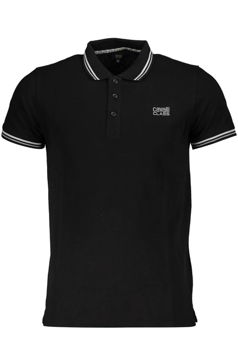 Cavalli Class Polo Short Sleeve Man Black Success