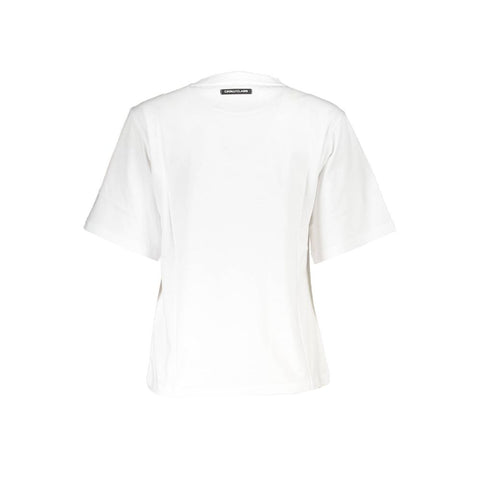 Cavalli Class White Cotton Women T-Shirt