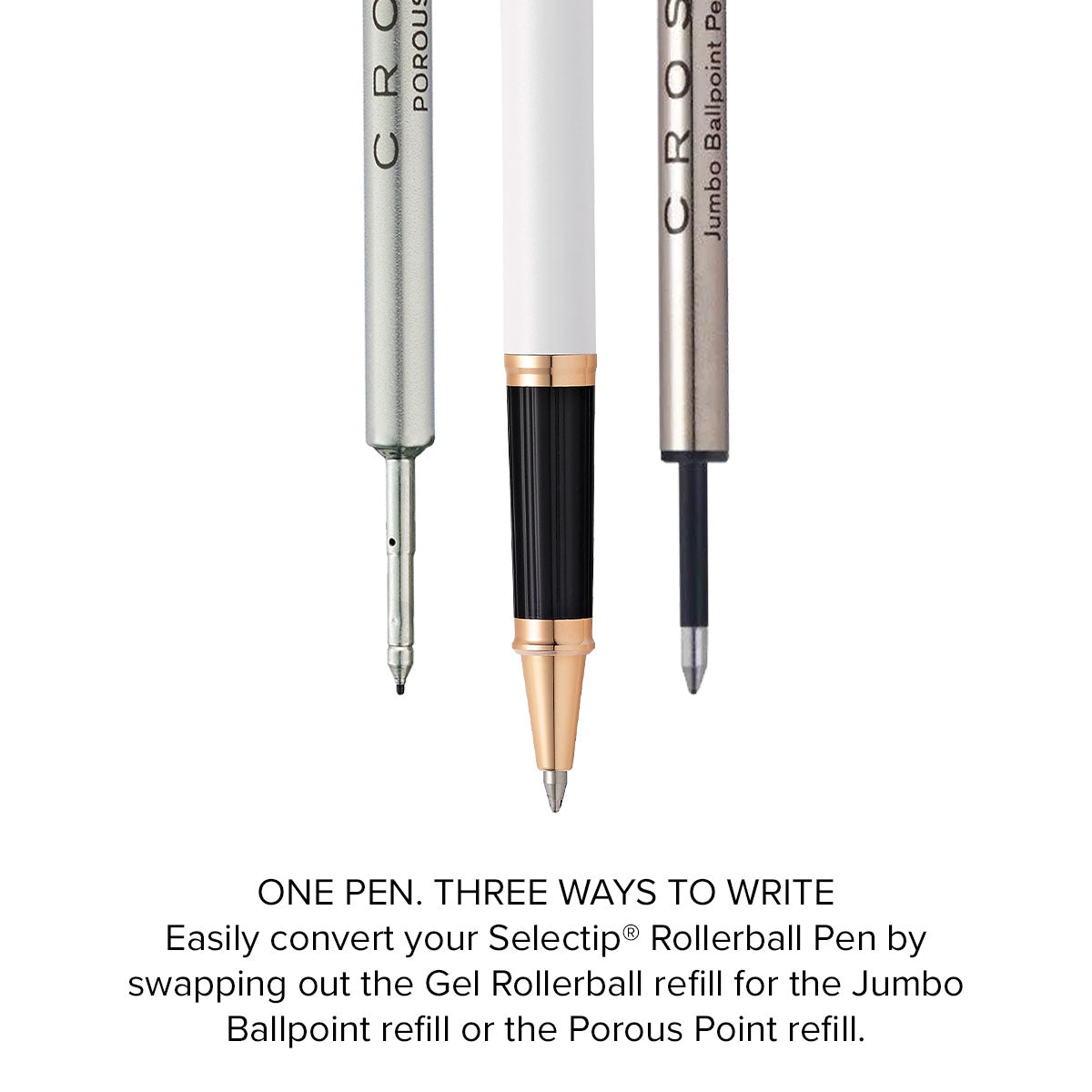 Century® II Pearlescent White Lacquer Rollerball Pen