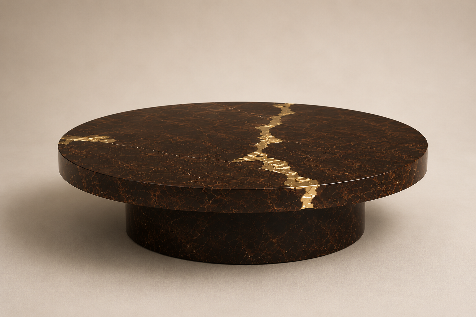 Gold Vein Luxe Coffee Table