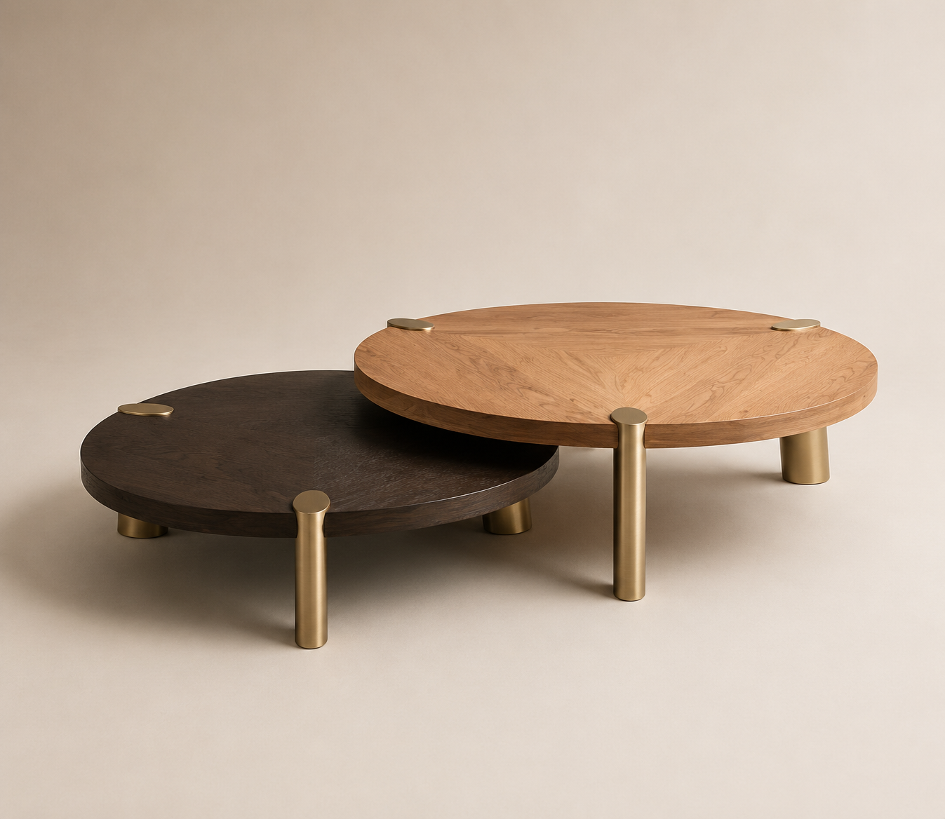 Dual Wood Nesting Coffee Table