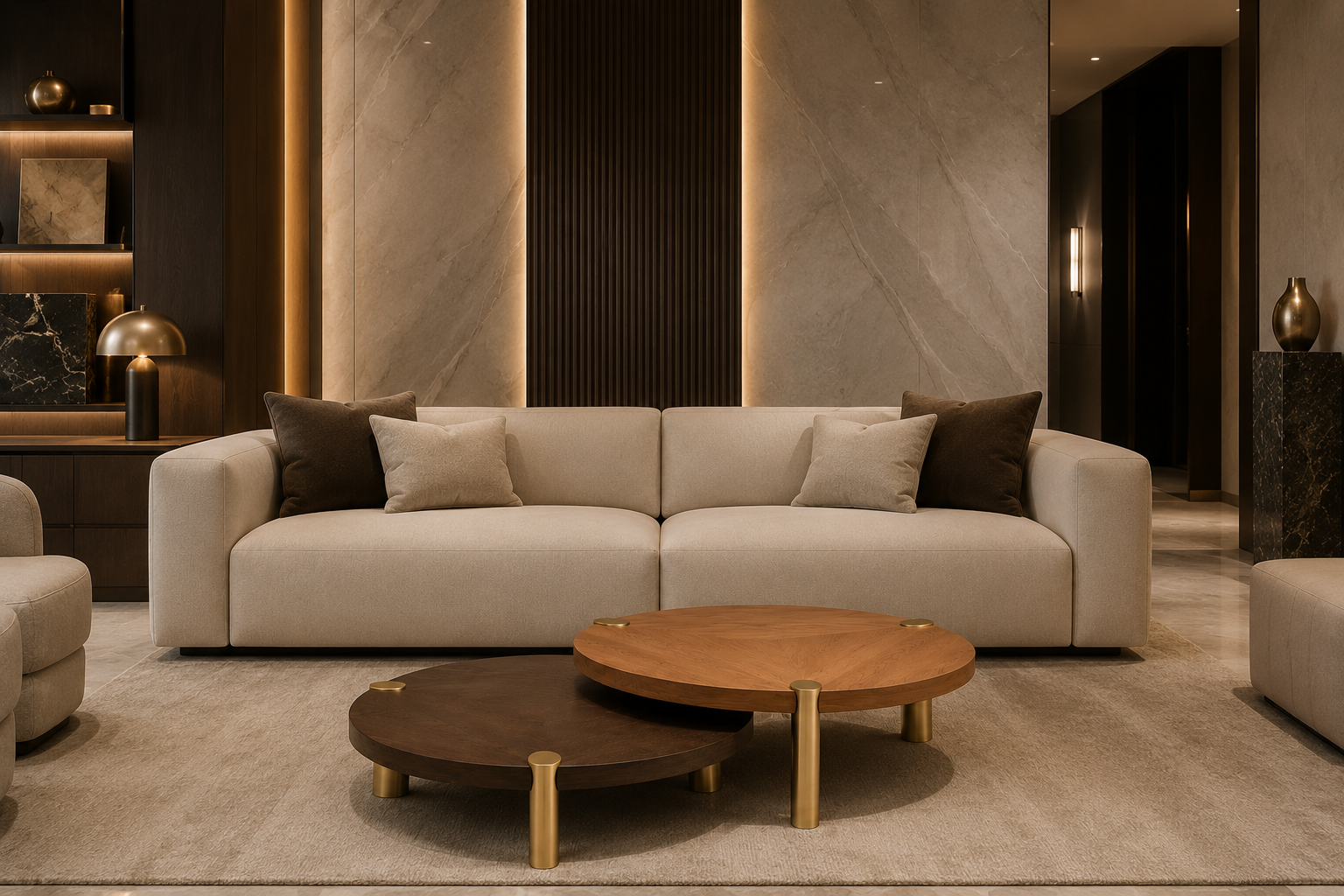 Dual Wood Nesting Coffee Table