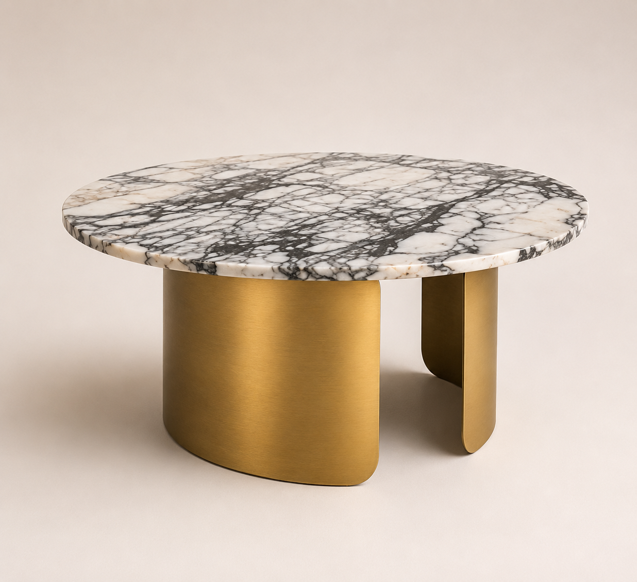Luxe Marble Brass Coffee Table