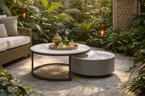 Serene Outdoor Modern Outdoor Coffee Table - Grey