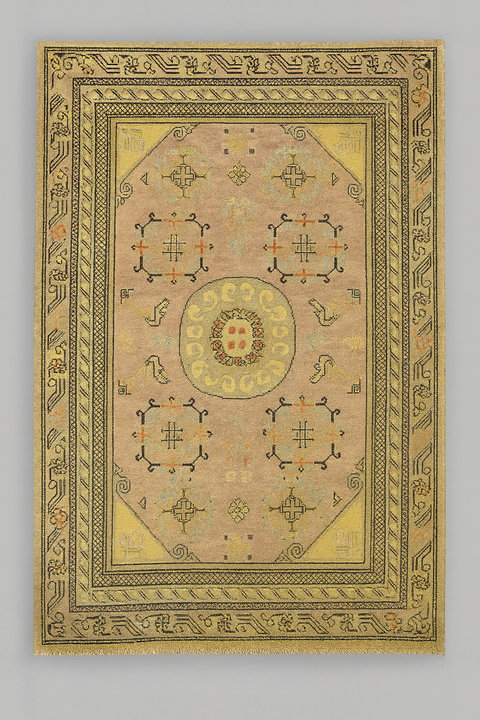 Antique Khotan Samarkand Rug, circa 1910's, size 4' 8" x 8' 10"