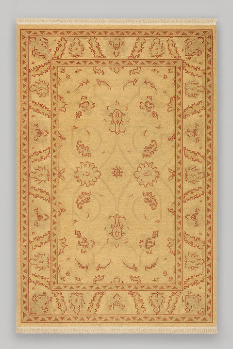 Hand-Knotted Sultanabad Vegetable-Dyed Wool Rug 4" x 6' 3" (Y)